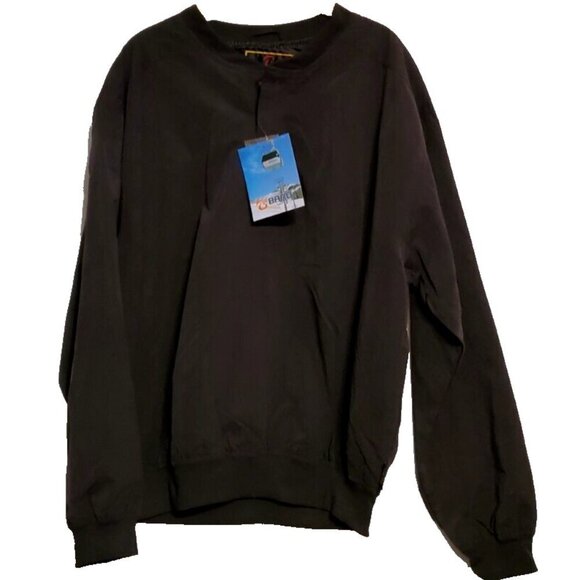 NWT Free Baru Sports Microfiber Golf Windshirt-SM-Black-Polyester Blend - Picture 1 of 5